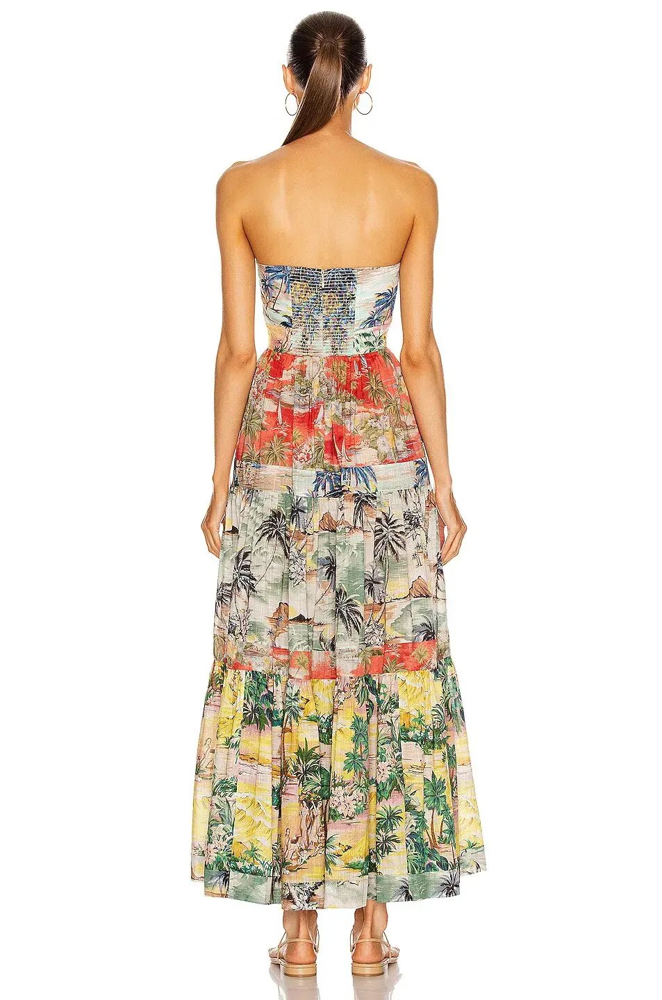 Zimmermann Juliette Tie Front Dress in Spliced Size 0/Au 8 photo 2