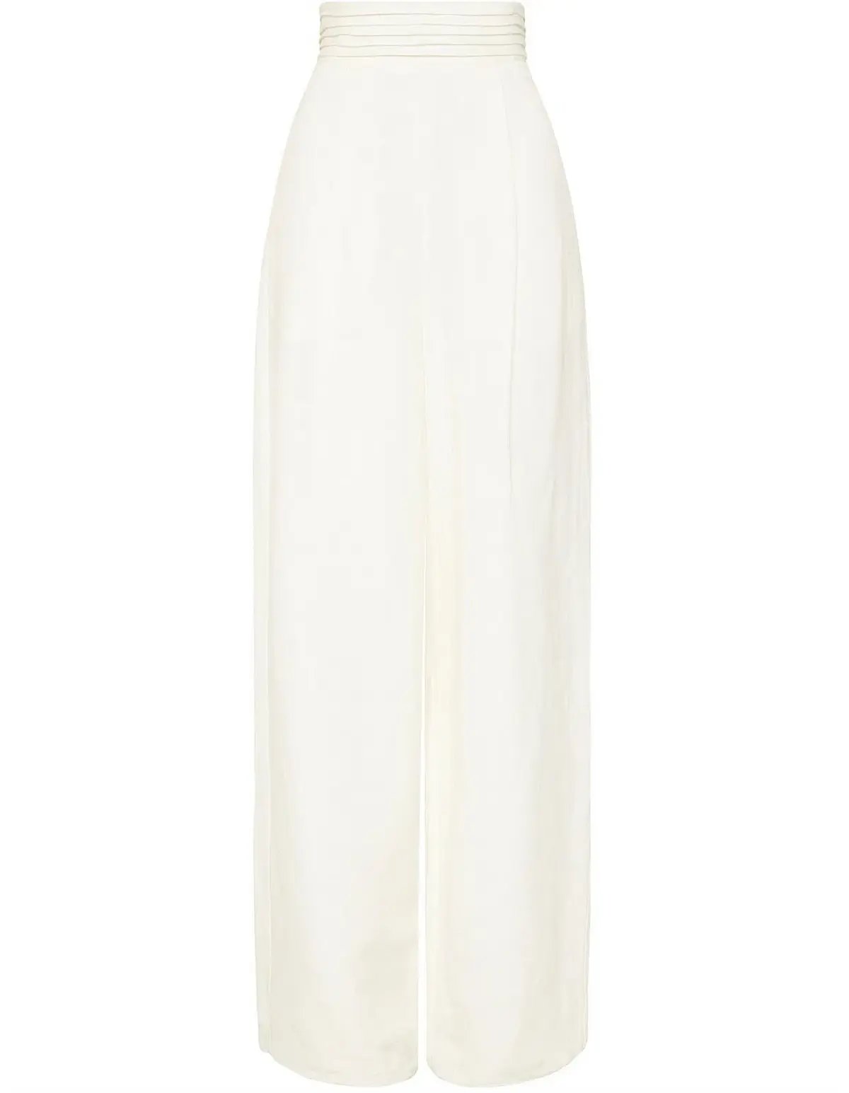 Aje Tate Linen Bland Wide Leg Pant white size 10 photo 2