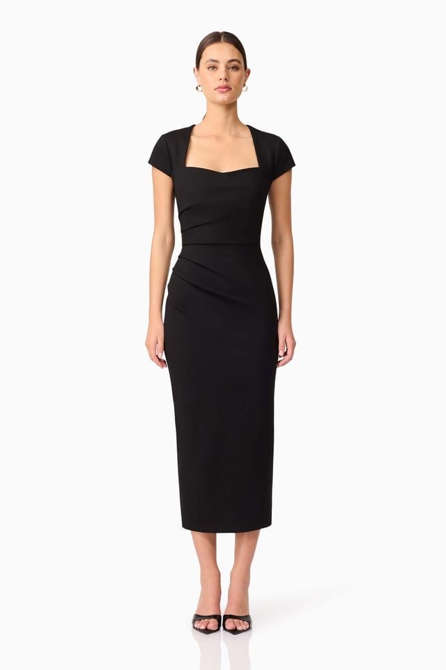 Elliatt Alina Midi Dress - Black photo 2