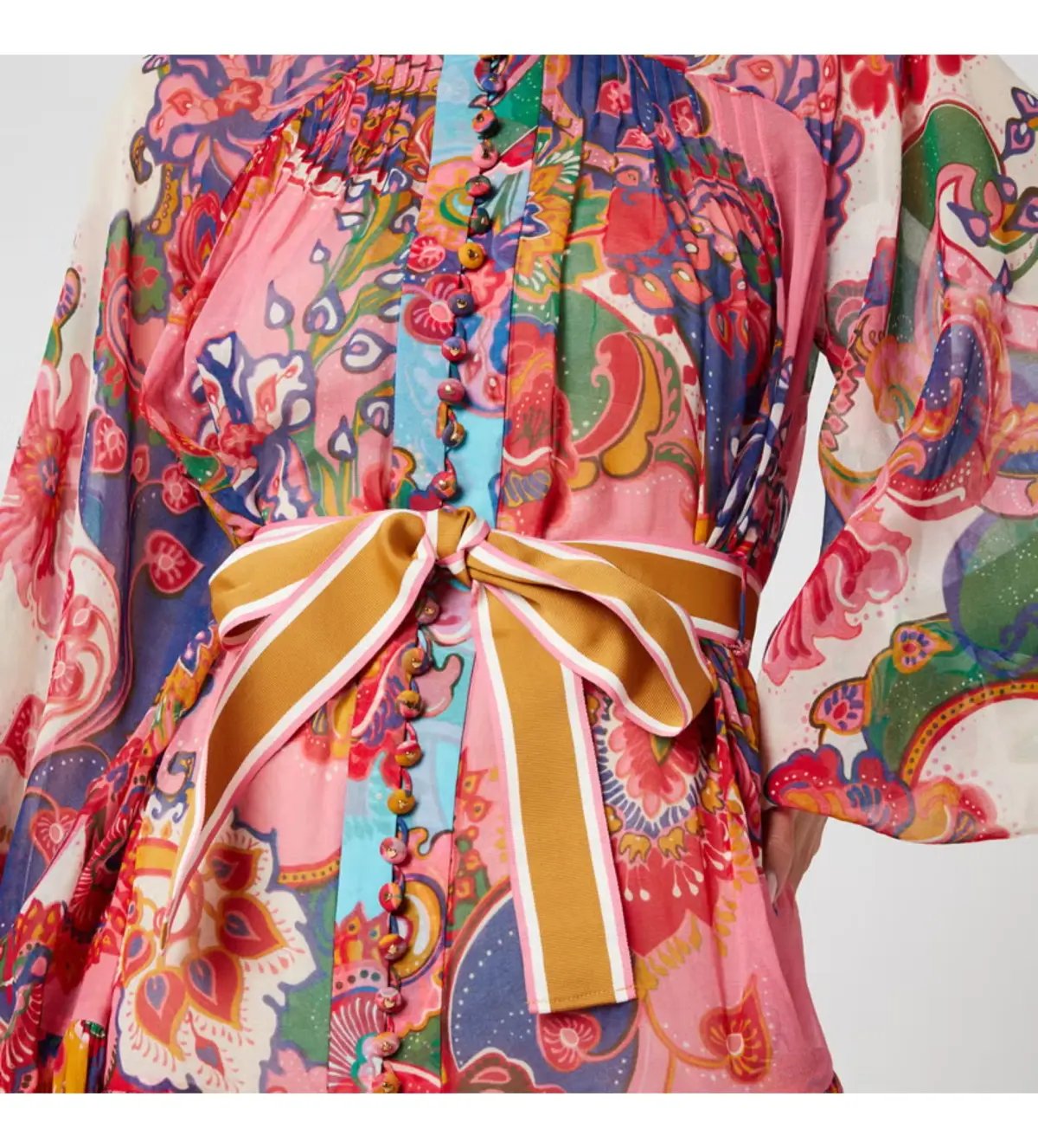 Zimmerman Lovestruck Mini Dress Multi Paisley Zimmermann Size 0 / AU Size 8 photo 2
