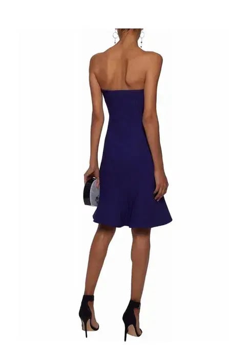 Cinq a Sept Calvina Fluted Candy Dress Indigo Size 4 photo 2