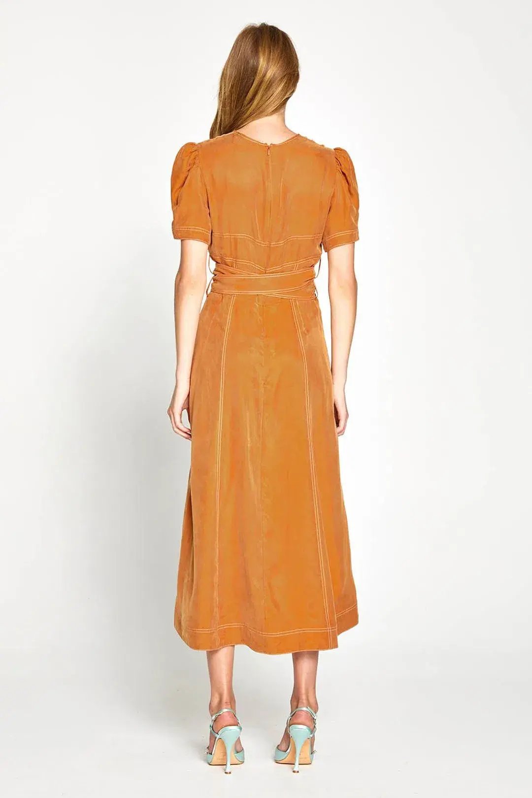 Alice McCall Eyes on You Midi Dress Brown Size 8 photo 3