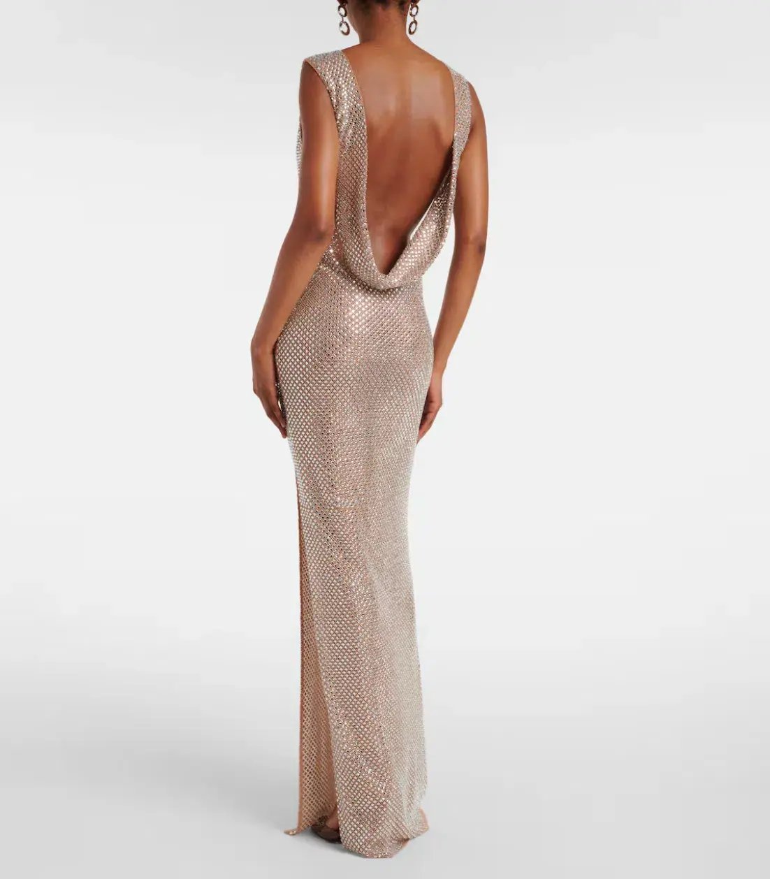 Self Portrait Maxi Dress Rhinestone Gown UK10 Fits AU8-12 photo 3