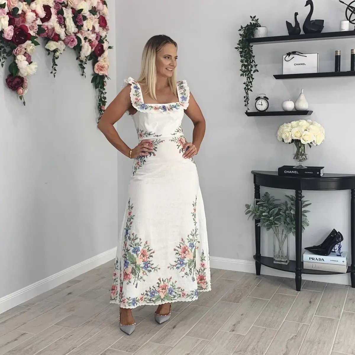Zimmermann Juliette Cross Stitch Dress Size 1 / AU 10 photo 2