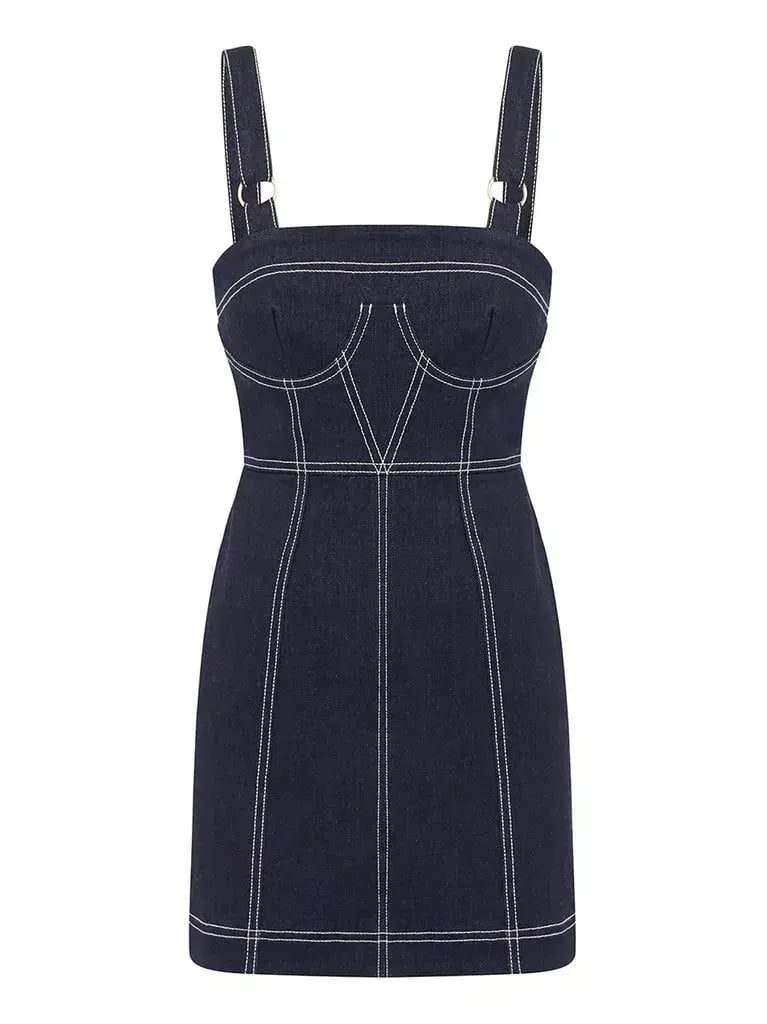 Alice McCall Supernova  Denim Mini Dress Indigo Size 6 photo 3