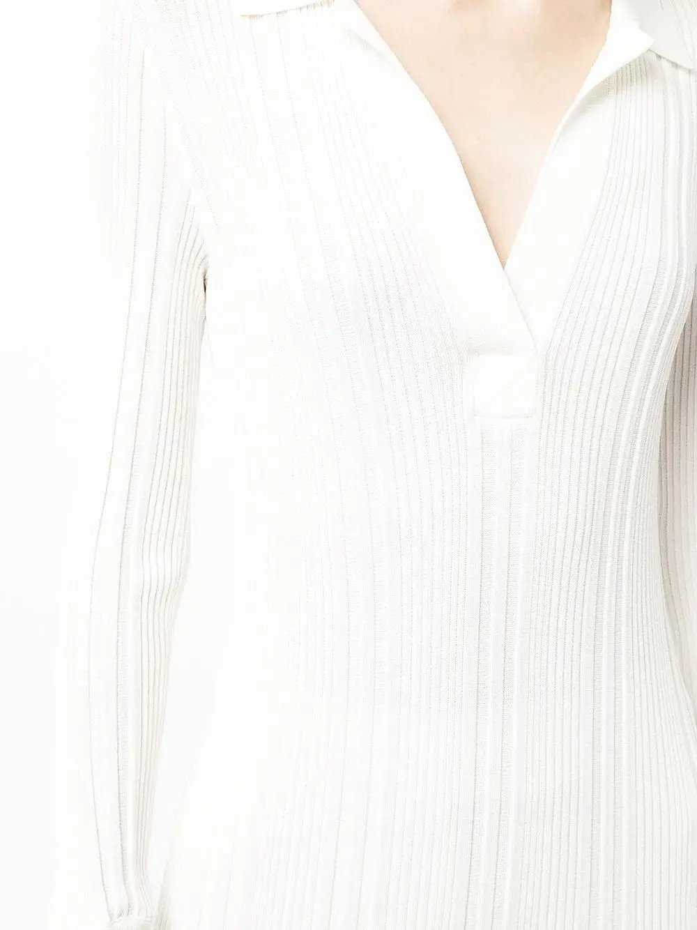 Manning Cartell Ribbed Knit Polo Dress Ecru White Size XS / AU 6 photo 2