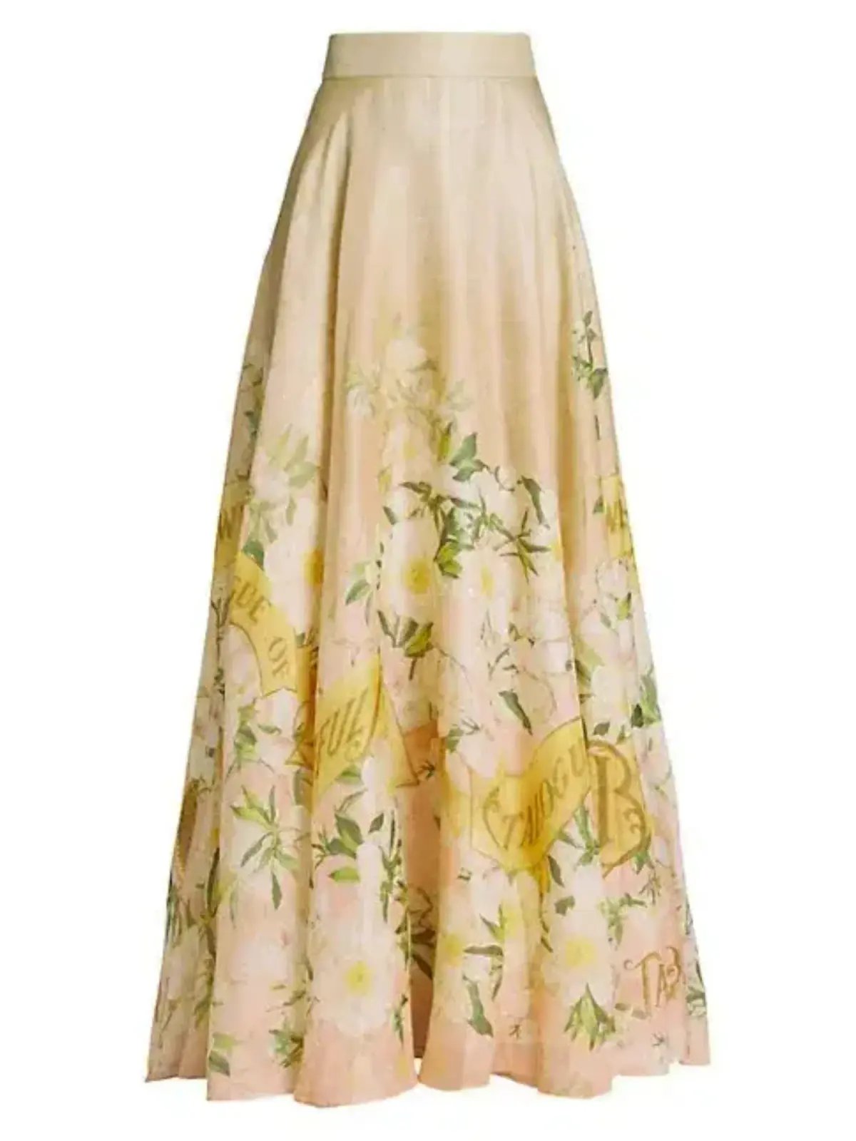 Zimmermann The Coaster Gathered Bra And Maxi Skirt In Blush Garden Floral Size 0 / AU 6 photo 4