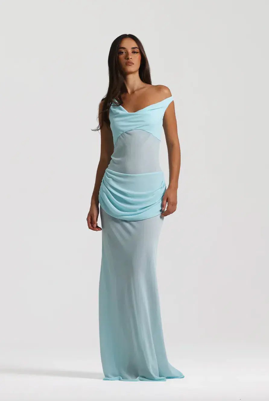 Natalie rolt, Cadence Gown, baby blue, size 8 photo 4
