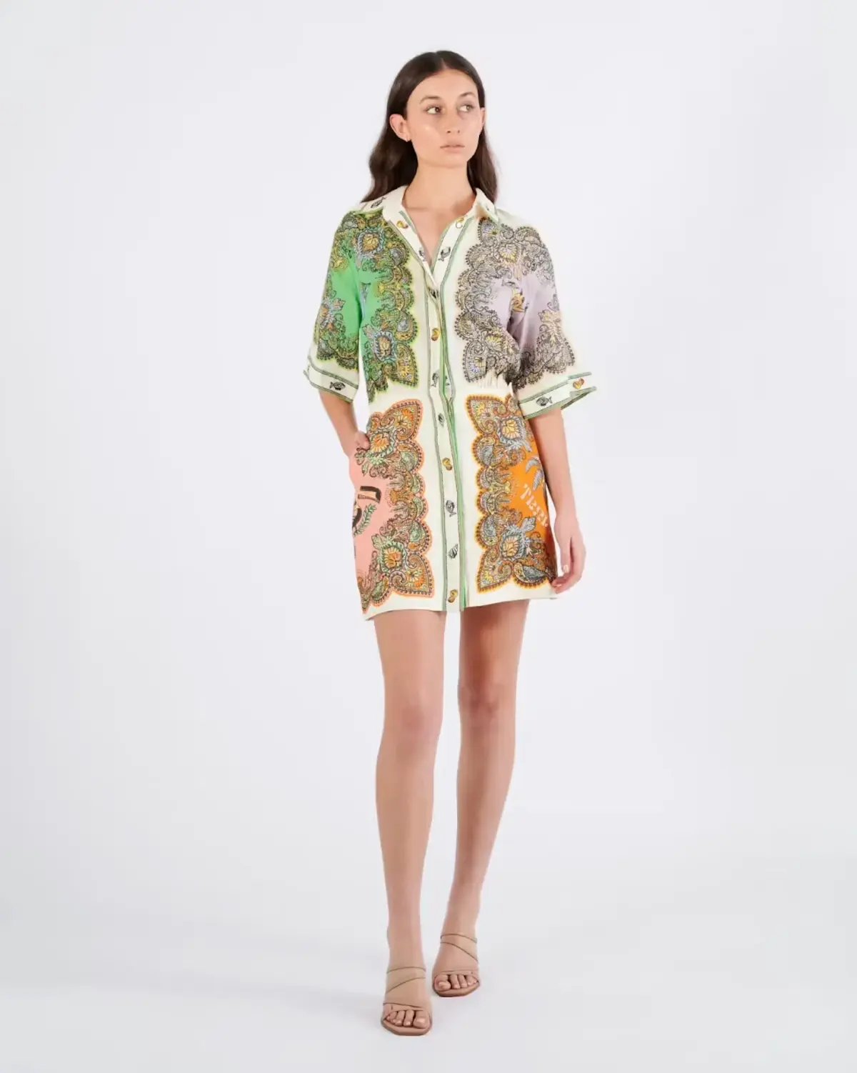 Alémais Trippy Troppo Mini Dress Print Size 12 photo 2