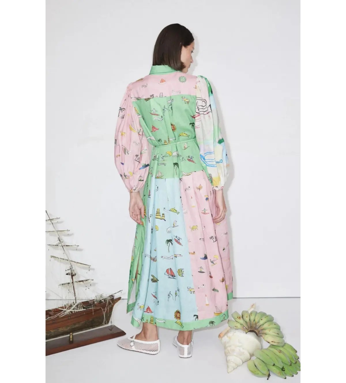 Alemais Jet Shirtdress Multi Size 14 photo 2