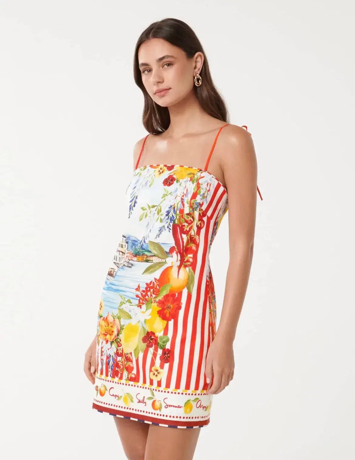 Forever New Sierra Printed Mini Dress in Multi Size AU 10 photo 4