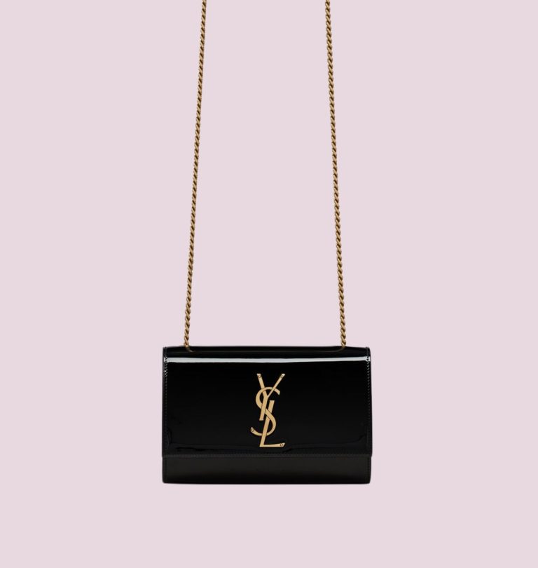 Saint Laurent Kate Patent Black photo 7