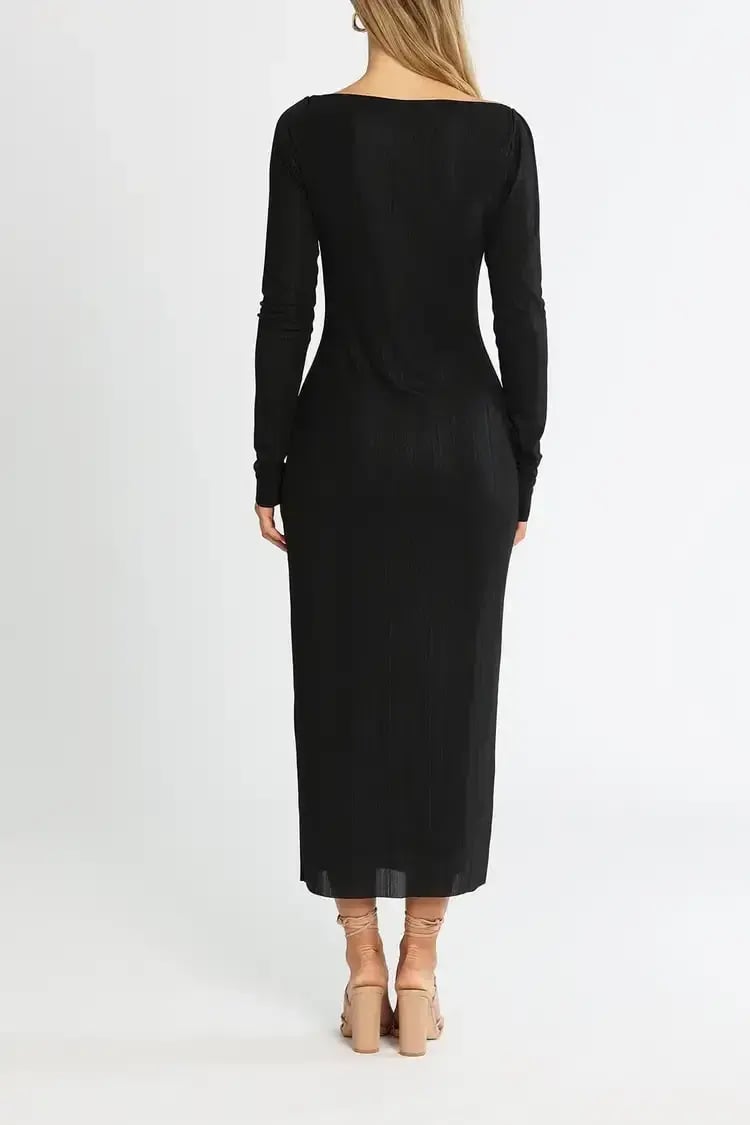 Camilla and Marc Verner Midi Dress in Black Size 10 photo 3