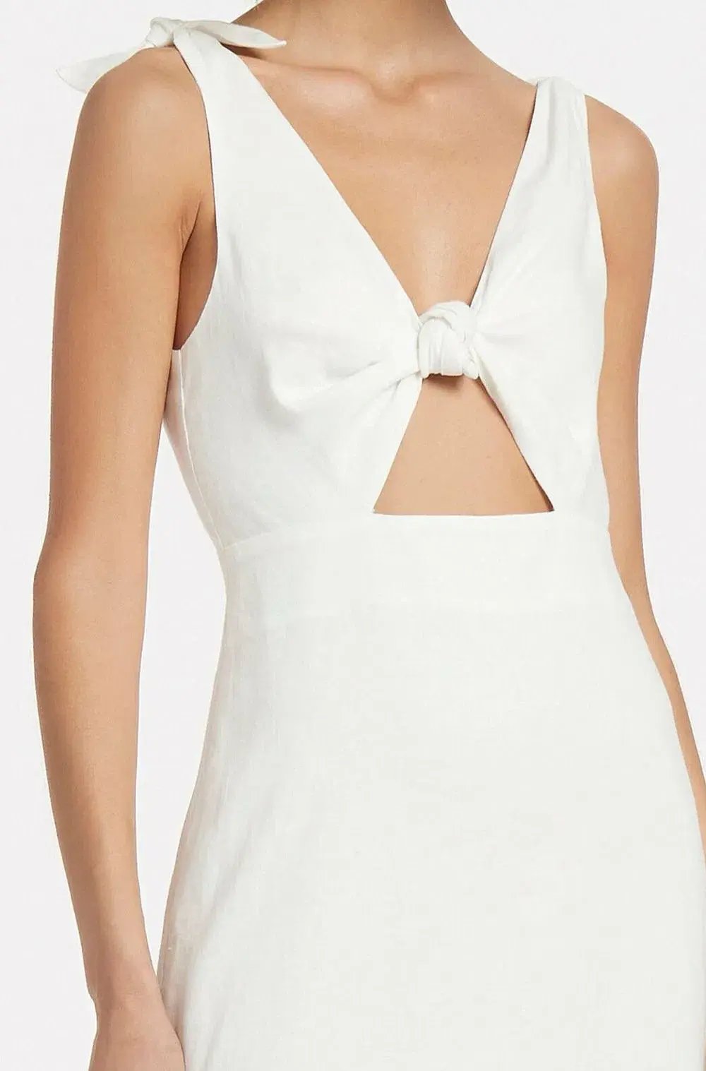 Sir the Label Alexandre Tie Midi Dress Ivory Size 1 / AU 8 photo 2