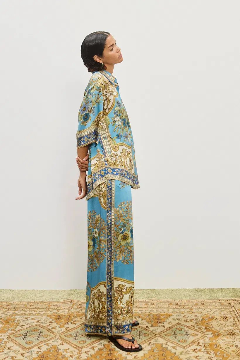 Alemais Cassie Silk Shirt and Pant Set Size AU 16 photo 2