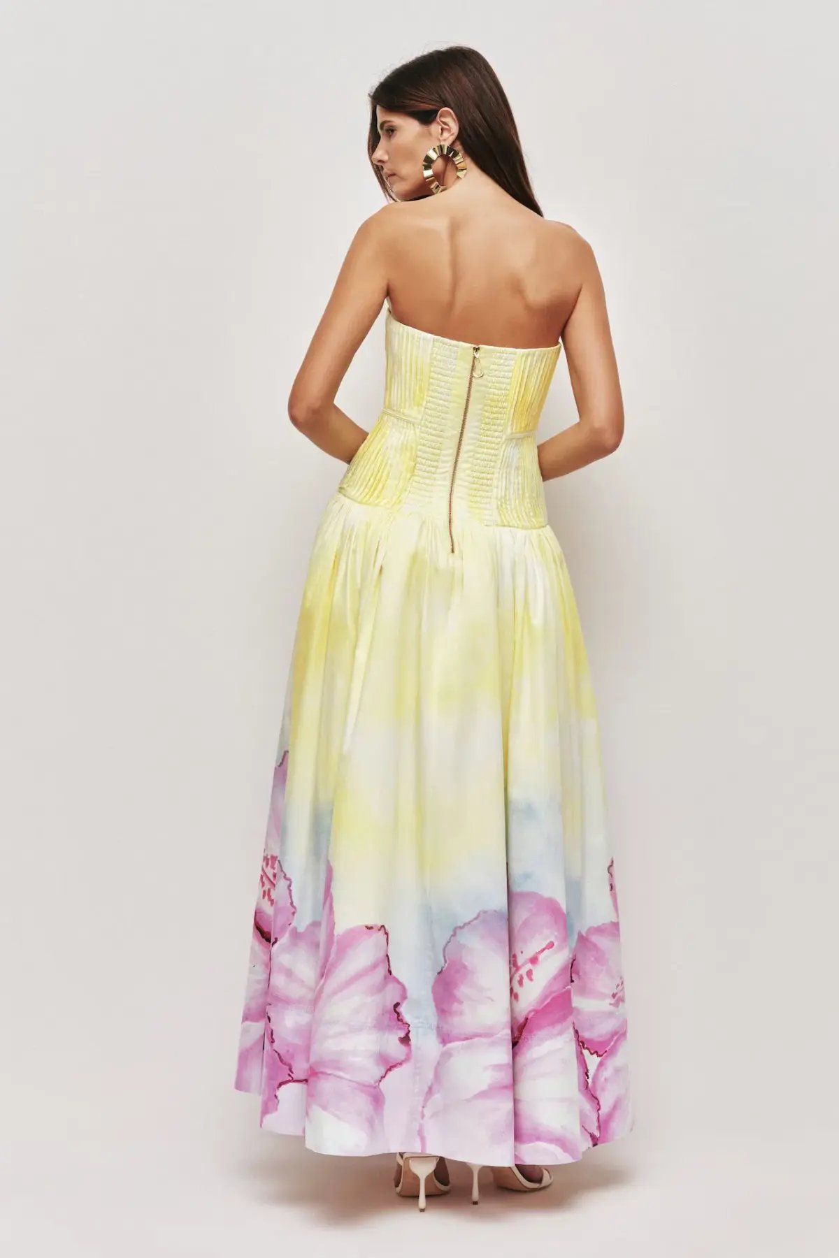 Aje Vacation Gown in Ombre Hibiscus Size 10 photo 3