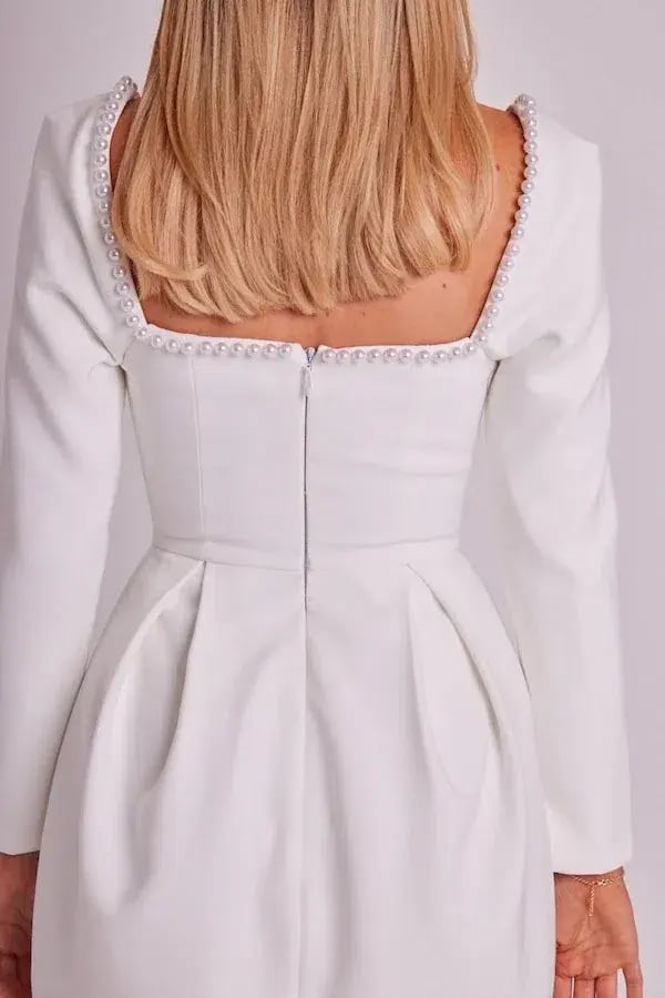 Odd Muse Ultimate Muse Pearl Dress White Size M/ AU 10 photo 3