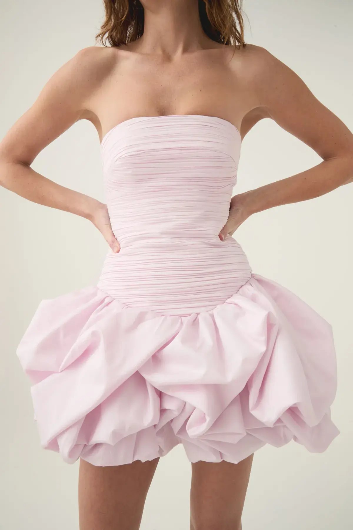 Aje Violette Bubble Hem Mini Dress Pastel Pink Size AU 12 photo 4