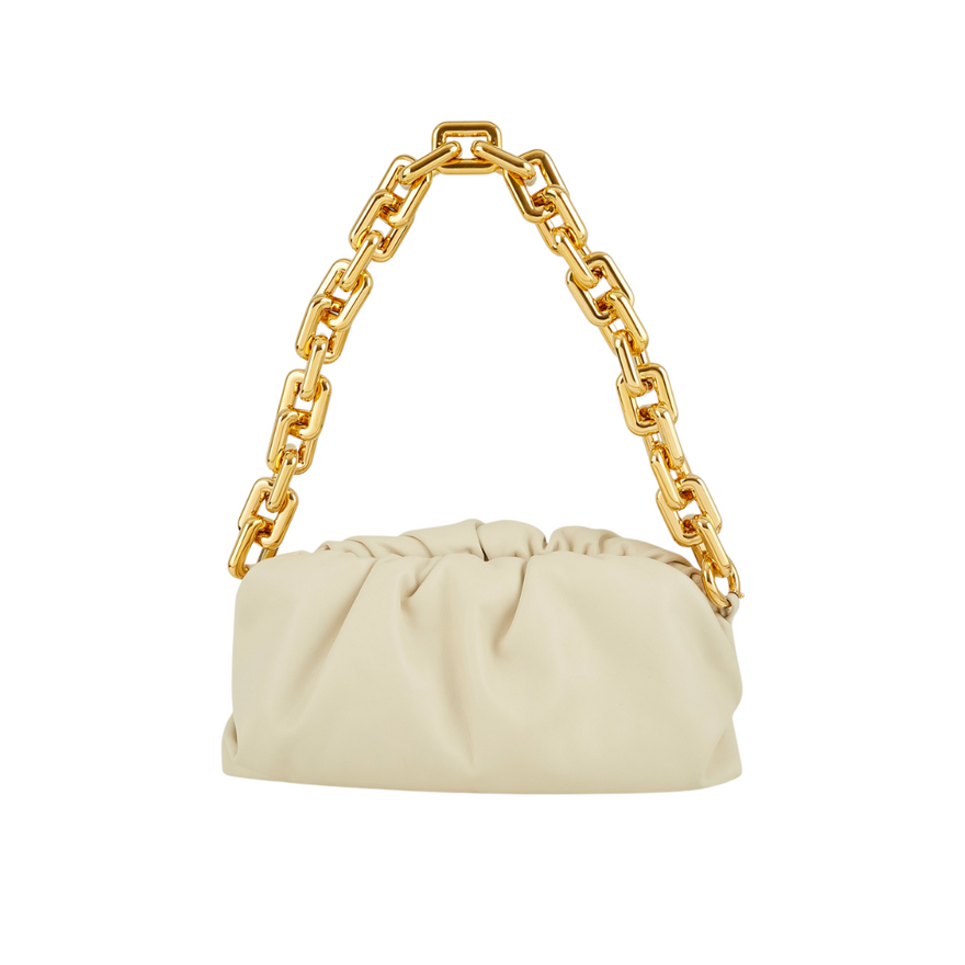 Bottega Veneta Chain Pouch Bag (white) photo 2
