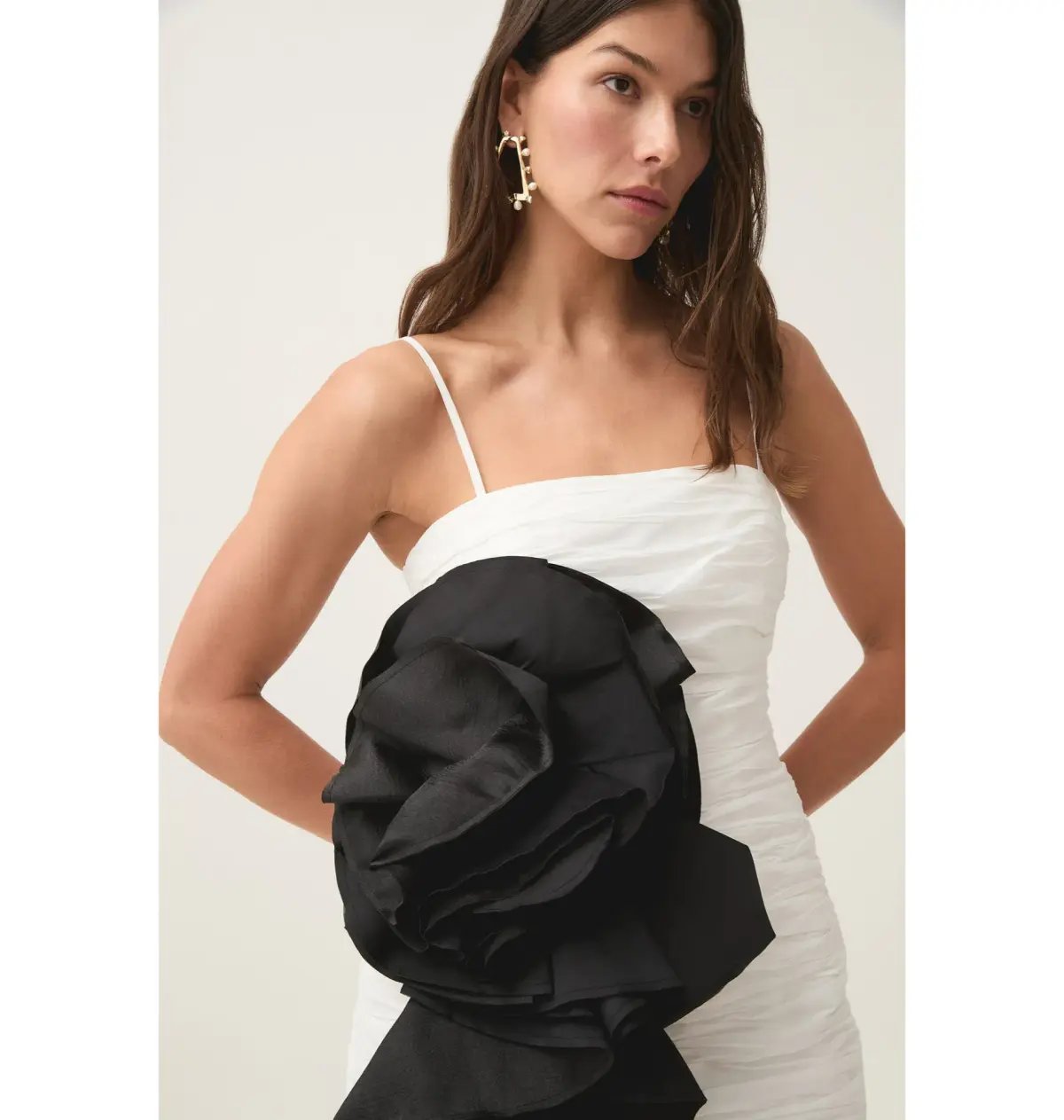 Aje Potion Spiral Mini Dress Ivory/Black Size AU 6 photo 3
