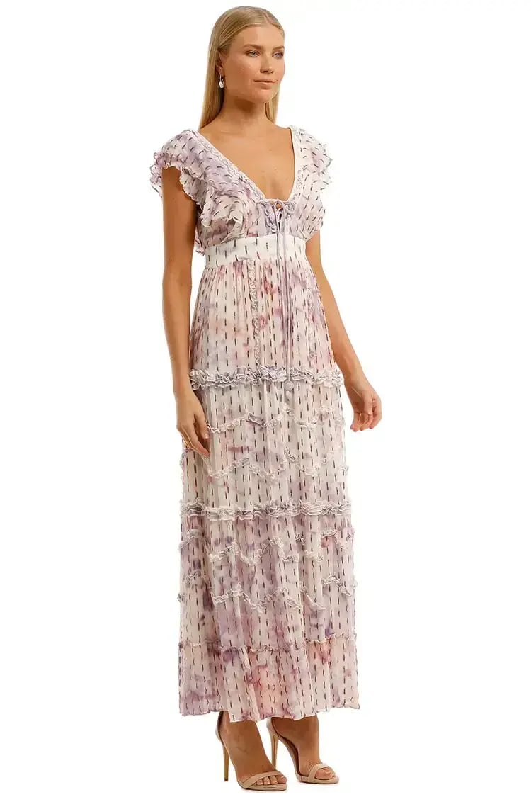 Hemant & Nandita Vivir Long Midi Dress Multi Size 8 photo 2