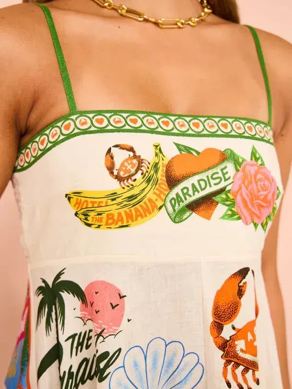 Alemais Paradiso Midi Sundress Multi Size 8 photo 4