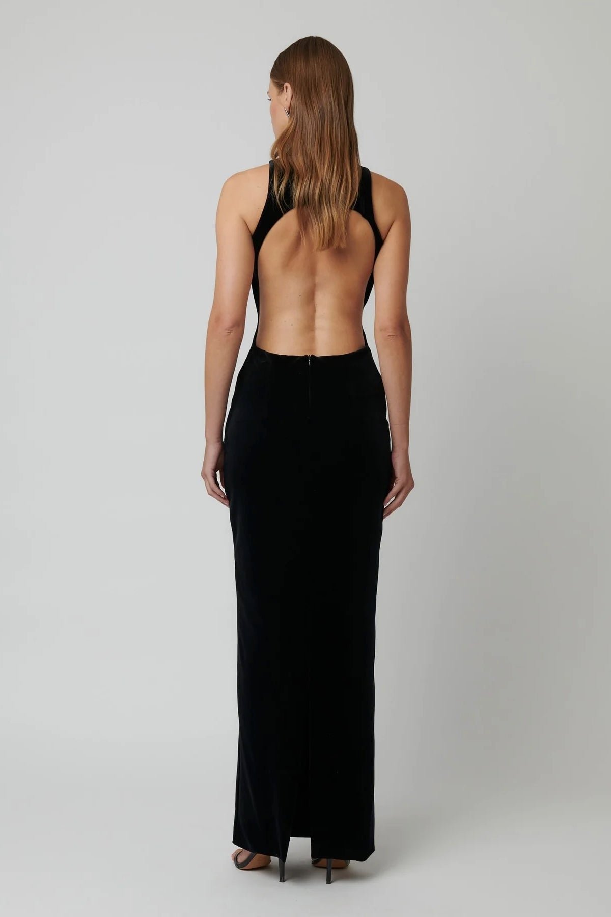 EFFIE KATS AMBRE GOWN - BLACK VELVET photo 4
