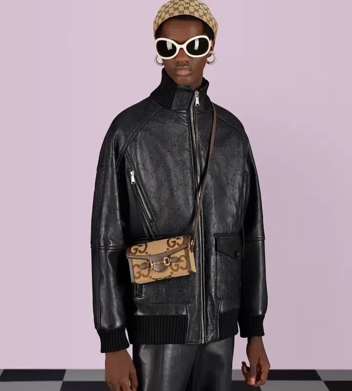 Gucci Horsebit 1955 Jumbo GG Mini Bag photo 3