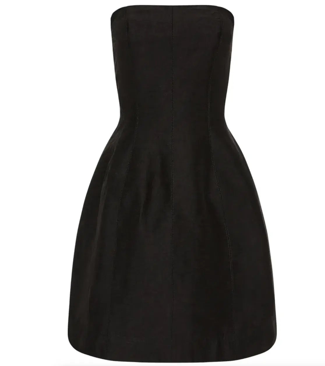 Aje Baret Strapless Mini Dress Black Size 8 photo 5