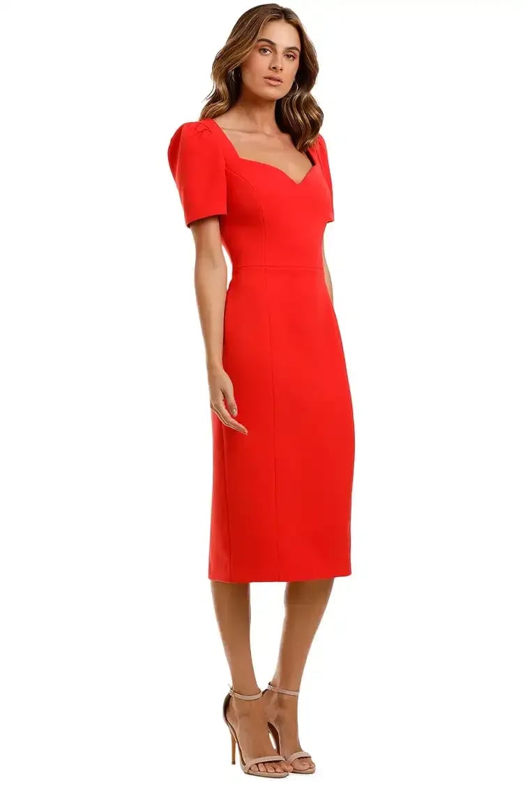 Rebecca Vallance Lamour Dress in Red Size 14 photo 2