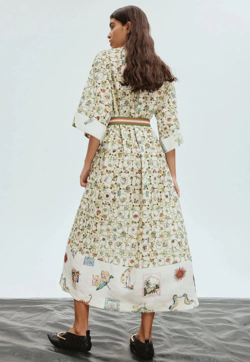 Alemais Sunset Broderie Midi Dress Multi Size 8 photo 3