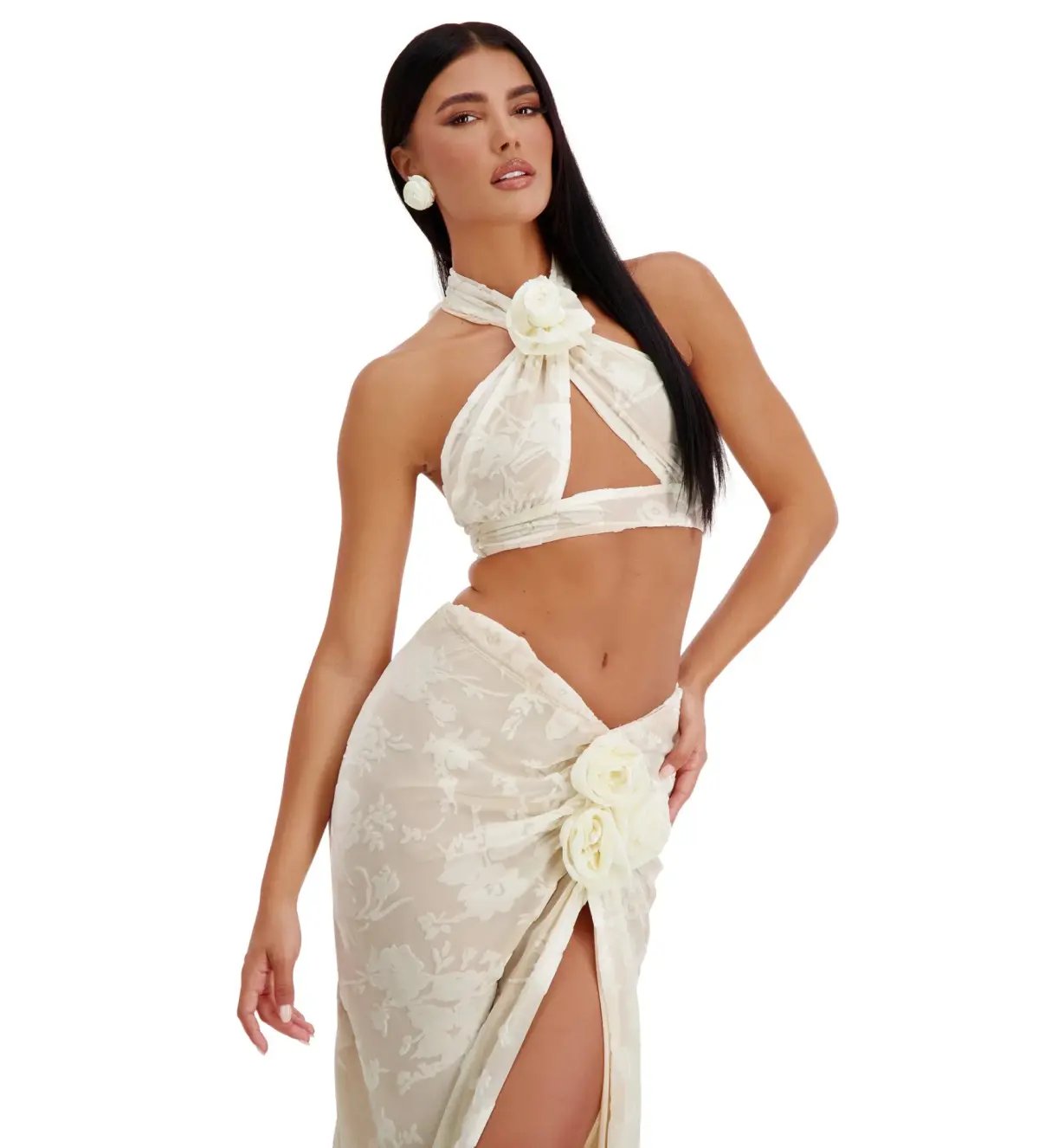Alamour the Label Celestina Set Cream Size XS/AU 6 photo 4