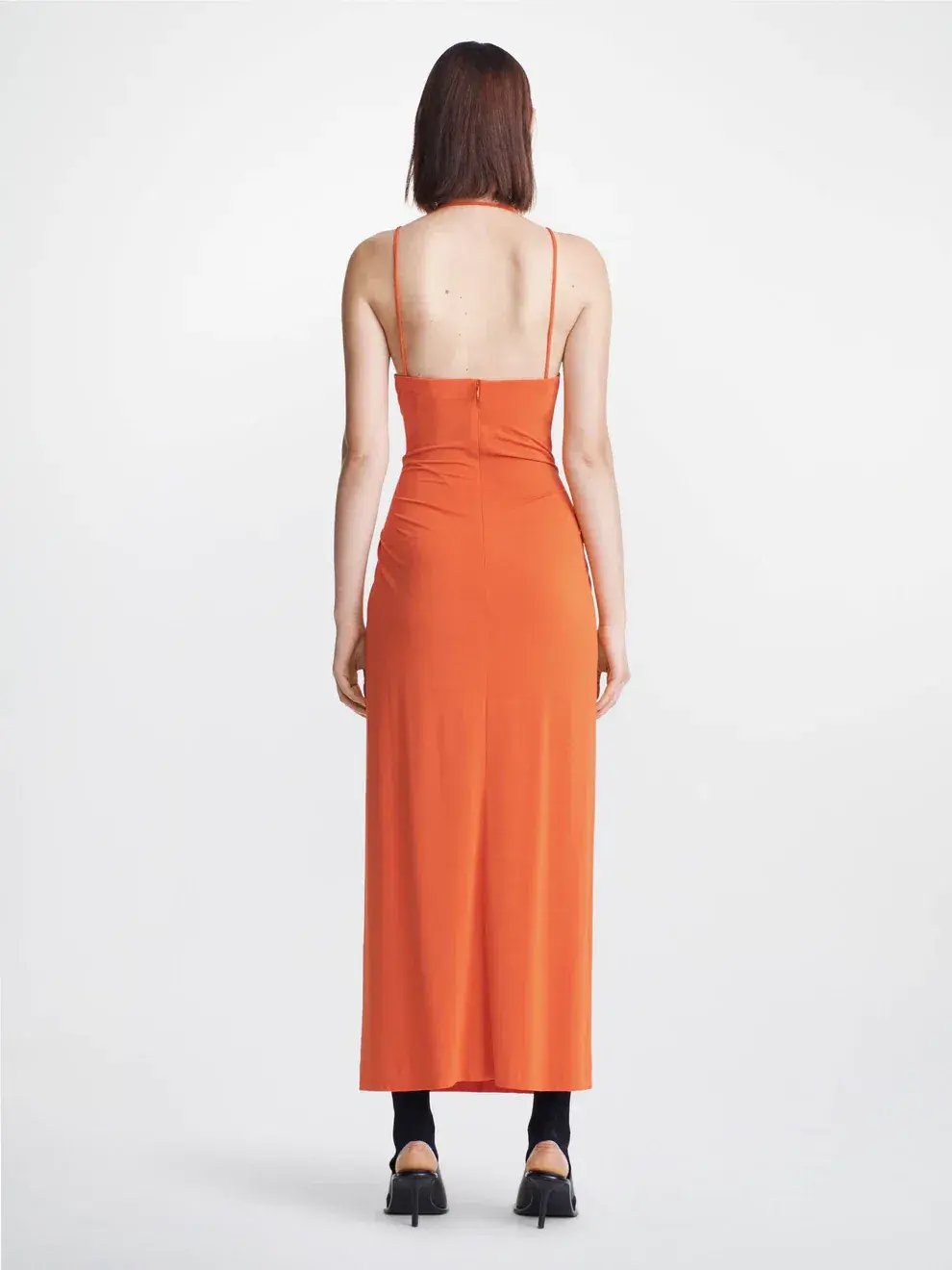 Dion Lee Rivet Cut Out Dress Flame Size 4 photo 3