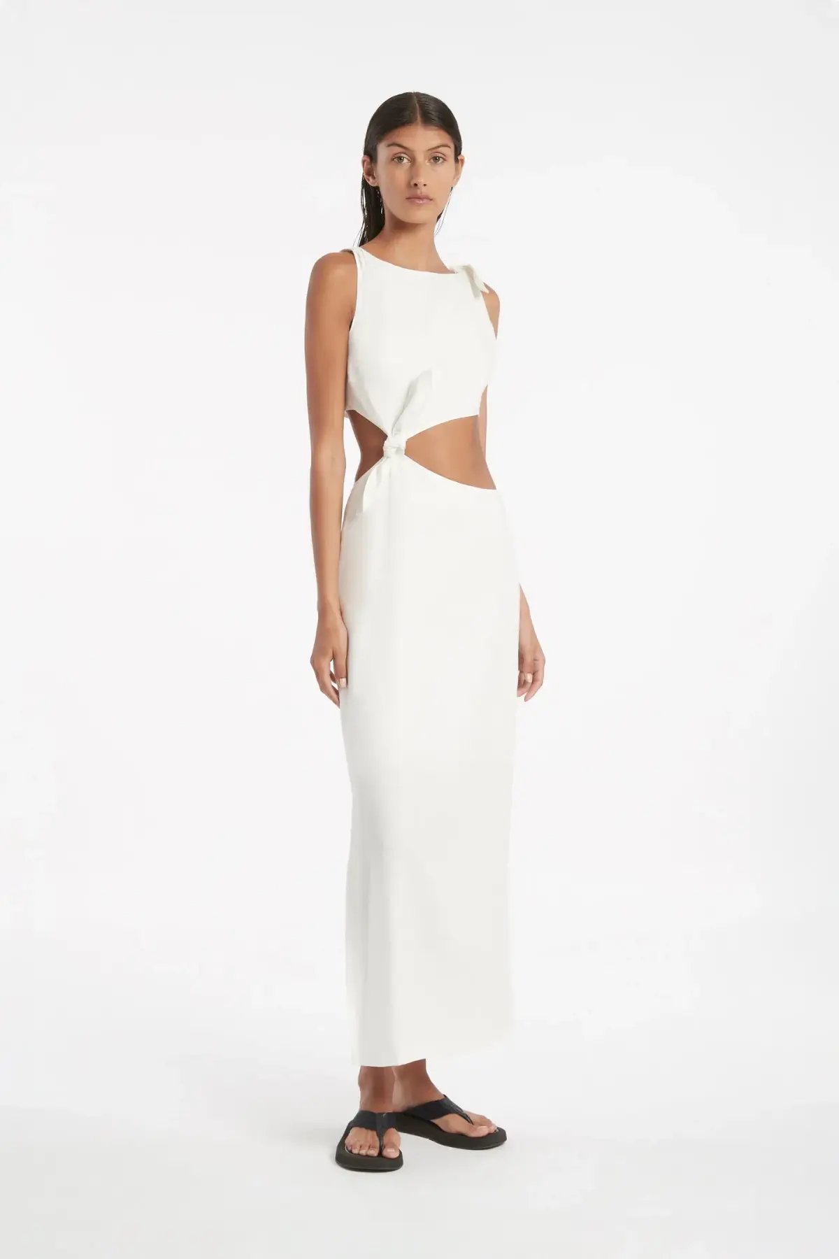 Sir The Label Ambroise Knot Dress White Size 8 photo 7
