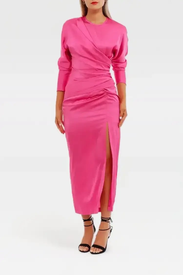 Nicola Finetti Arienne Dress in Pink Size 10 photo 4