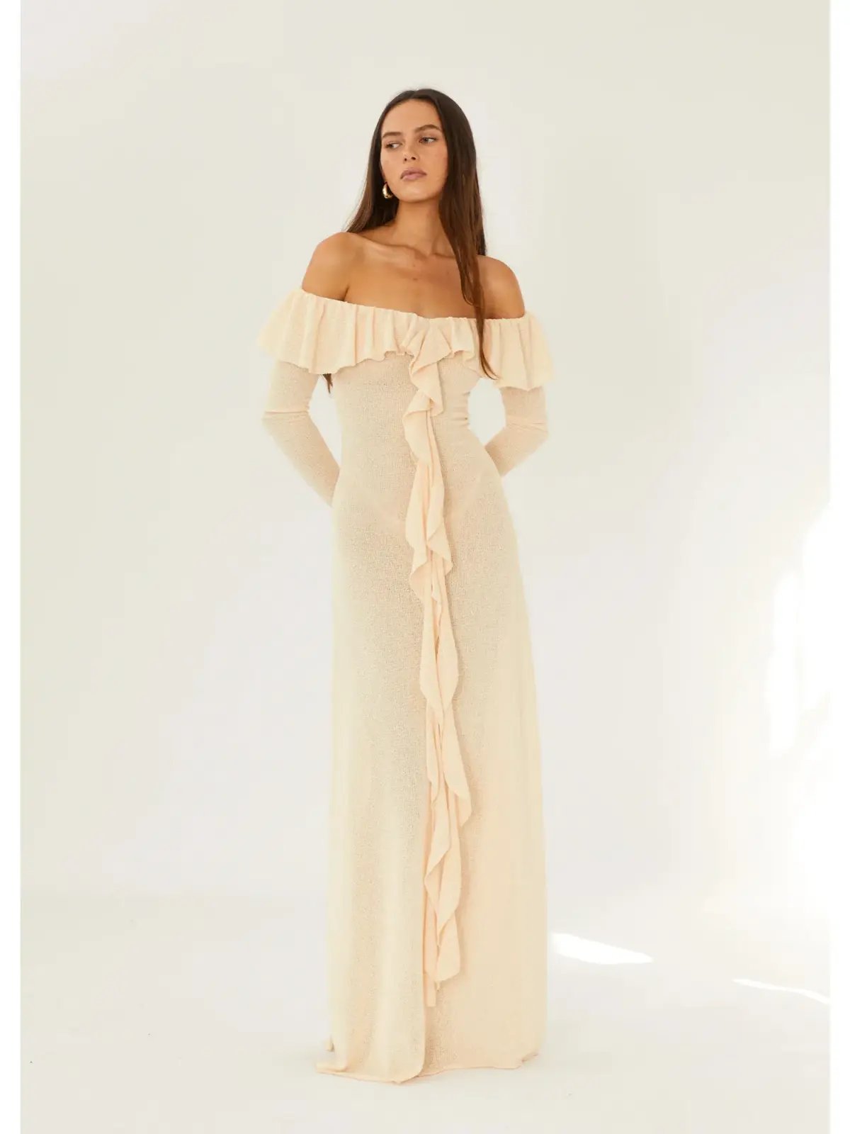 Arcina Ori Mila Dress In Beige Size S / AU 8 photo 2