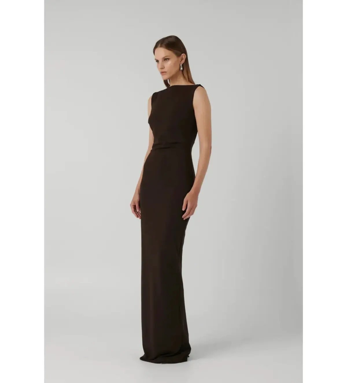 Effie Kats Coffee Verona Gown in Brown Size Small/ AU 8 photo 2