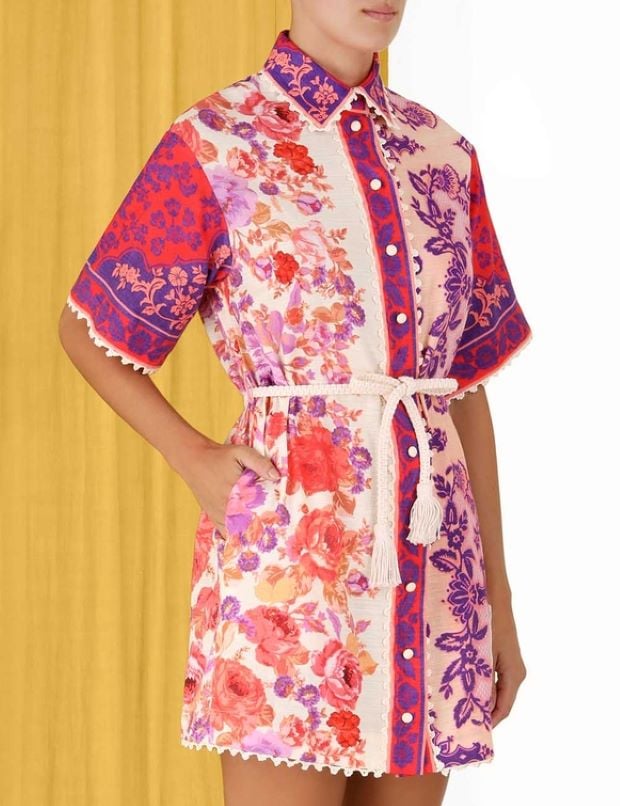 Zimmermann Raie Trimmed Shirt Dress photo 4