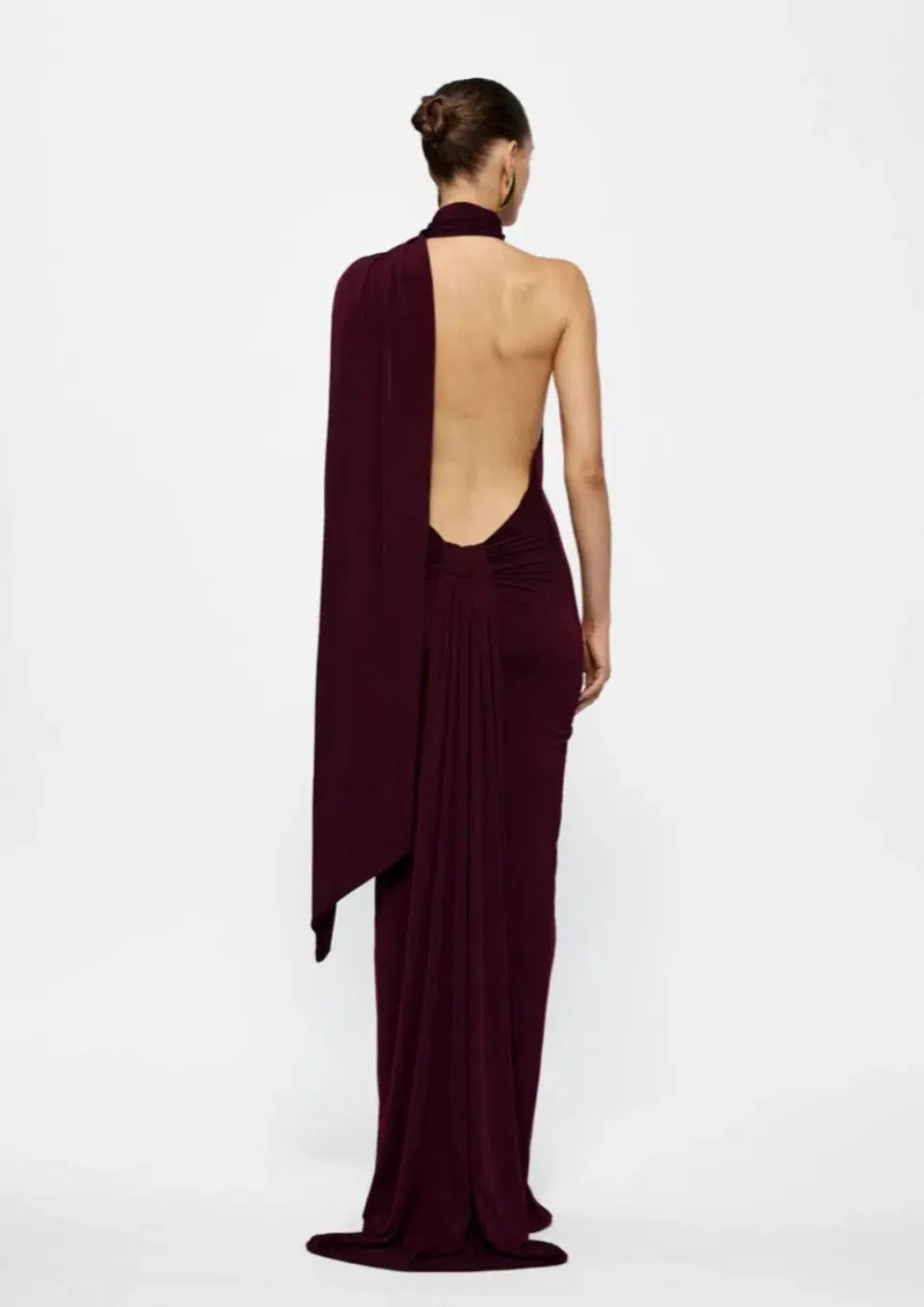 Effie Kats Haven Maxi Dress Burgundy Size 10 photo 4