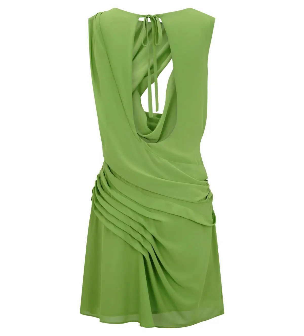 Meshki Oria Chiffon Mini Dress Green Size XXL/AU 16 photo 7