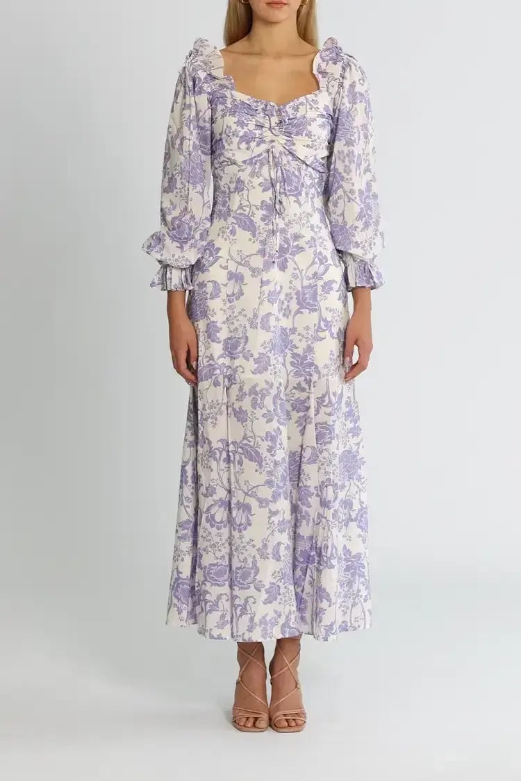 Alice McCall Mary Anne Midi Dress in Lavender Floral Size 16 photo 4