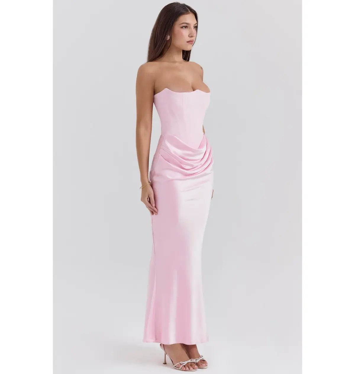 House of CB Persephone Corset Dress Rose Shadow Size AU 6 photo 2