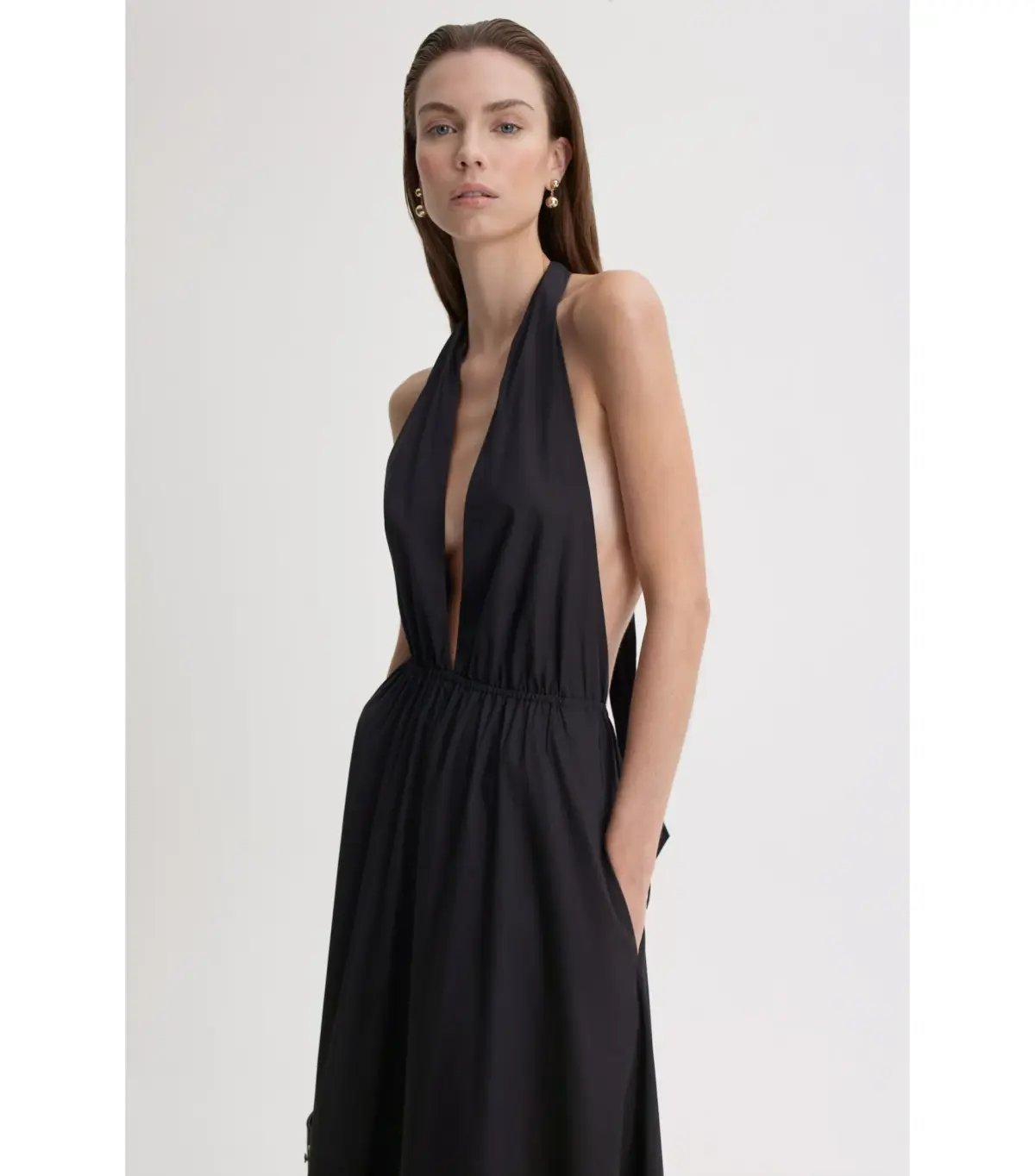 Scanlan Theodore Parachute Maxi Dress Black Size AU 6 photo 3