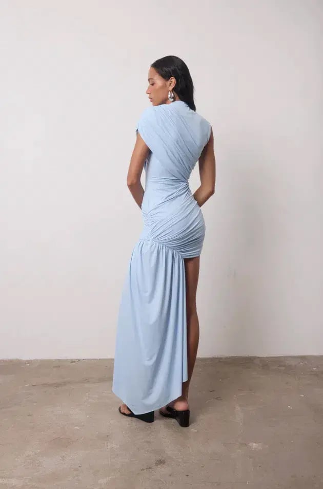 De La Vali Ravenna Mini Dress Sky Blue Size 4 photo 3