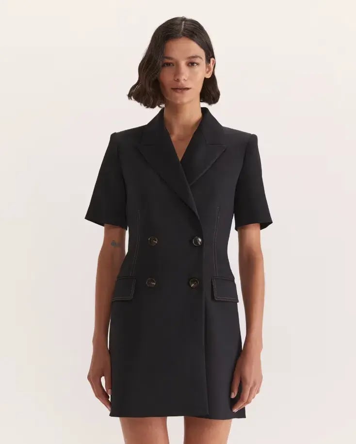 Saba Dharma Blazer Mini Dress Black Size 10 photo 6