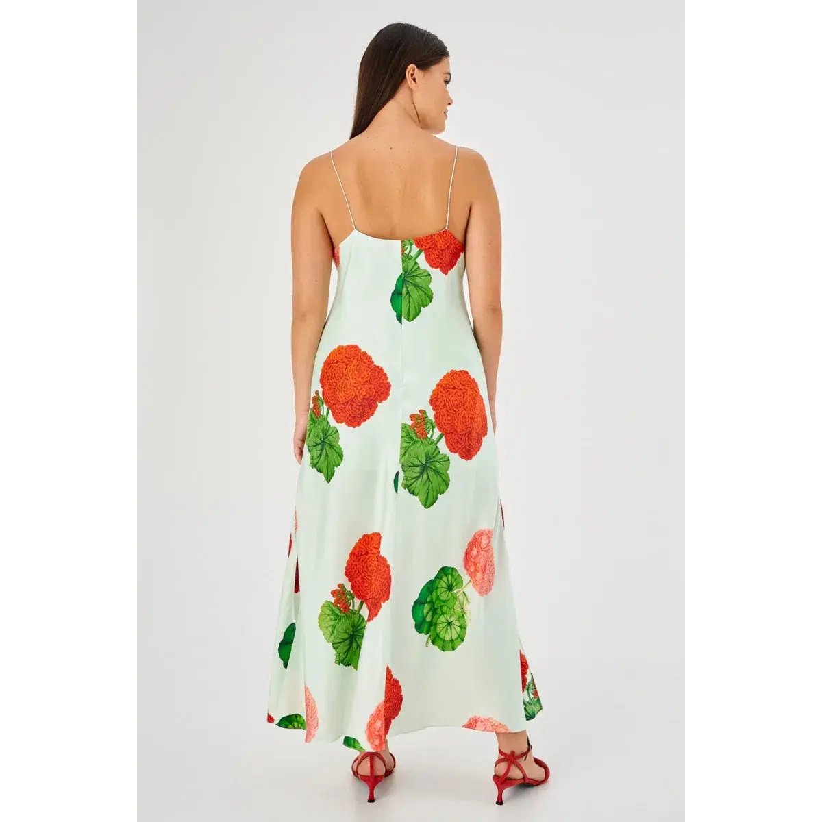Oroton Posie Garden Print Slip Dress Floral Size AU 16 photo 2