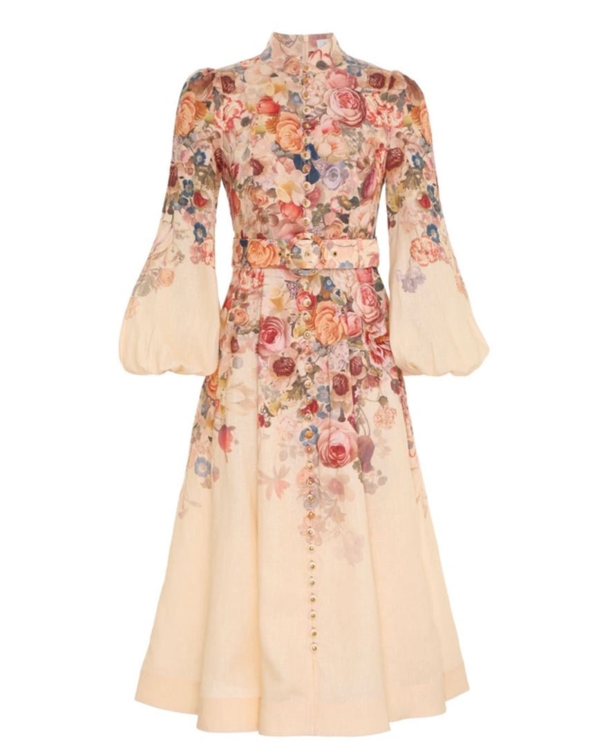 Zimmermann Luminosity Buttoned Midi Dress photo 4