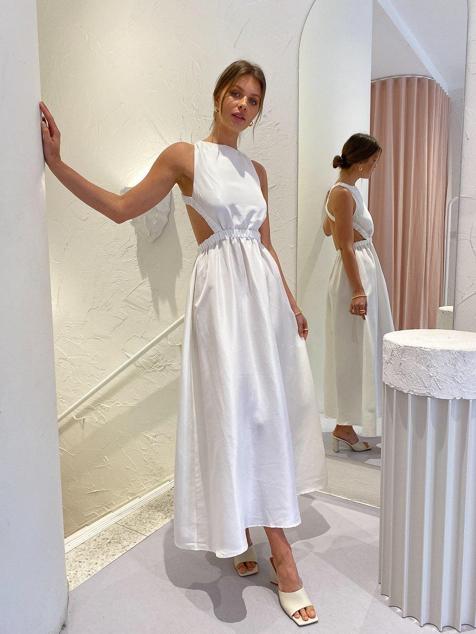 Sir the Label Alena Maxi Dress in Ivory Size XS / AU 6 photo 3