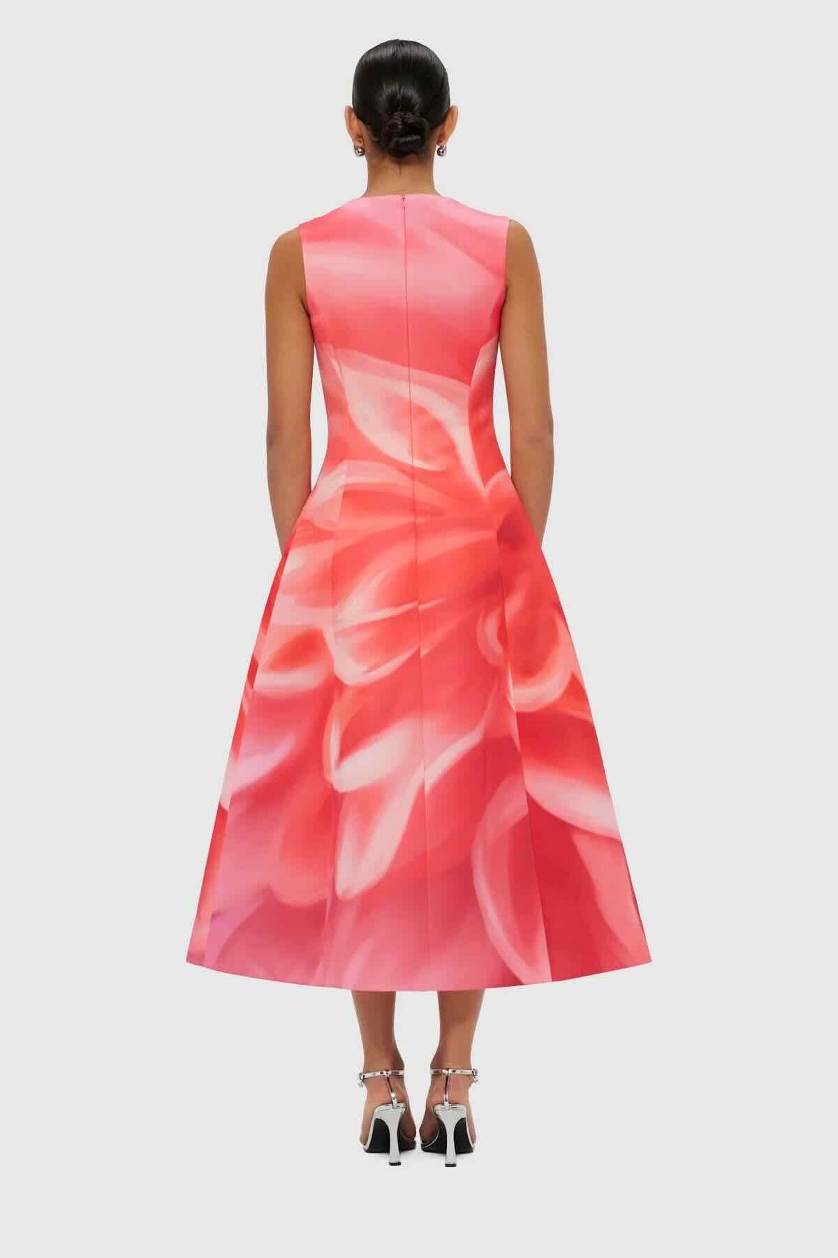 LEO LIN CLEO SLEEVELESS MIDI DRESS - PRISM PRINT photo 5