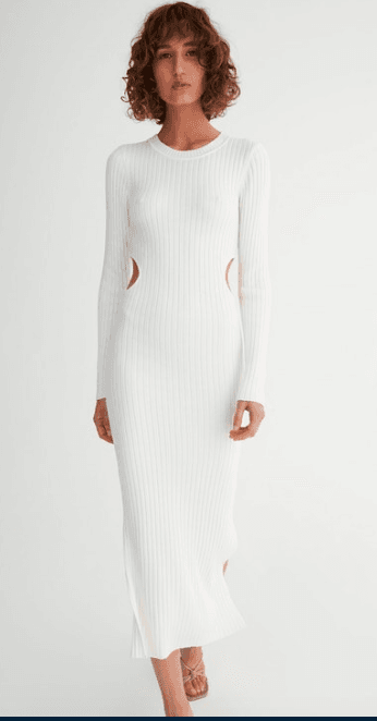 Hansen and Gretel Marcy Bone Dress white size 6 photo 2